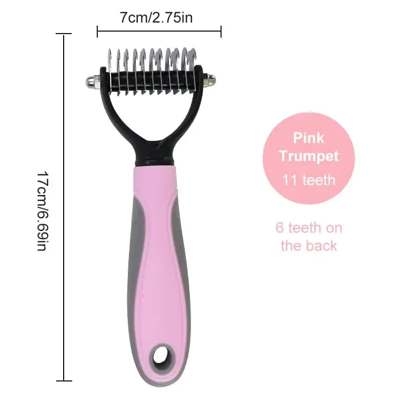 Pet Knotter Double-Sided Grooming Comb for Effective Dog Hair Removal