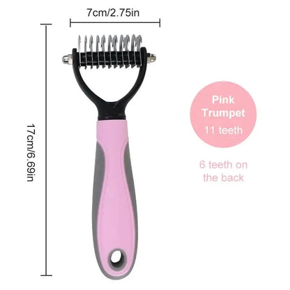 Pet Knotter Double-Sided Grooming Comb for Effective Dog Hair Removal