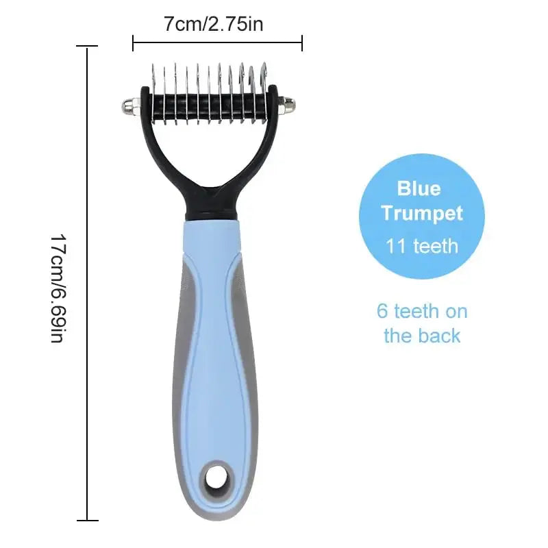 Pet Knotter Double-Sided Grooming Comb for Effective Dog Hair Removal