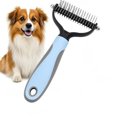 Pet Knotter Double-Sided Grooming Comb for Effective Dog Hair Removal