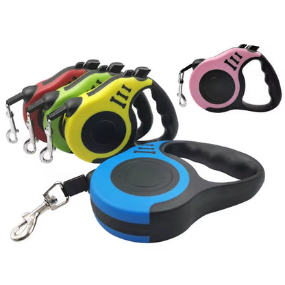 Retractable Dog Leash - 3 Meters & 5 Meters Automatic Flexible Traction Rope for Small, Medium, and Large Dogs
